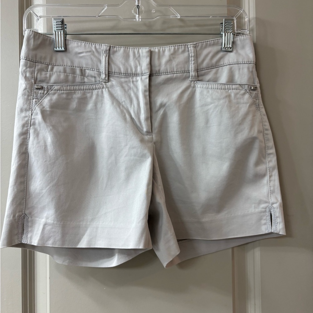 White House Black Market Soft Gray Shorts